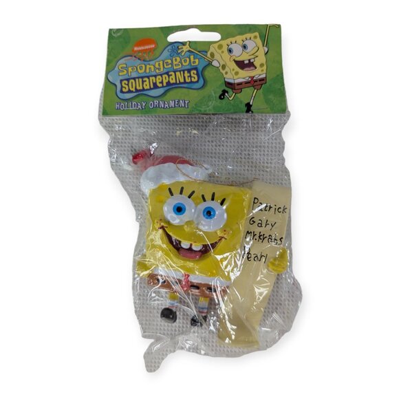 2002 Spongebob Squarpants Nickelodeon Christmas Ornament Sealed - Picture 1 of 7